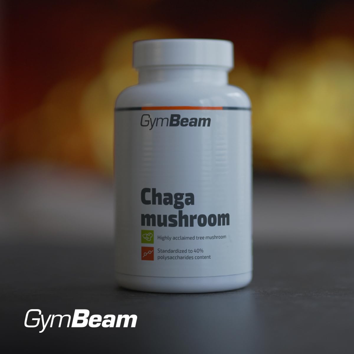 GymBeam Chaga estratto funghi 90 capsule 40% polisaccaridi