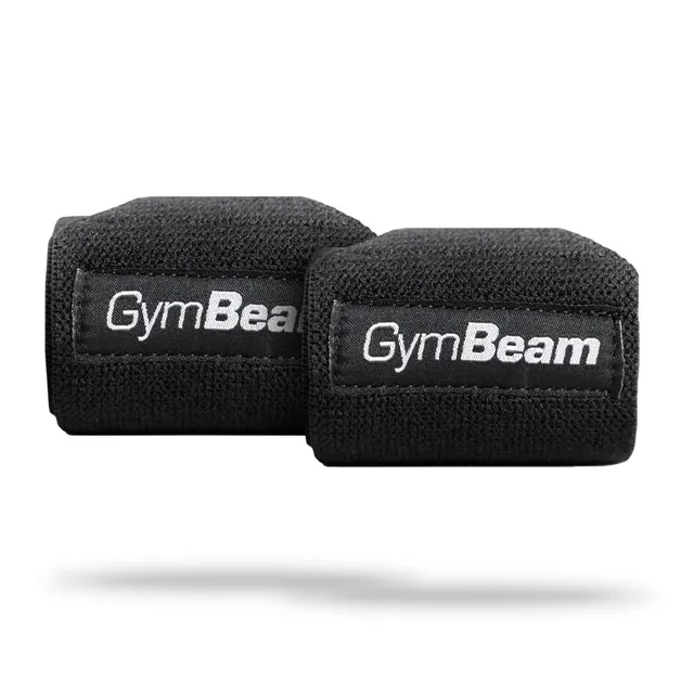 GymBeam Wrist Wrap Press Fasce Polsi Nero