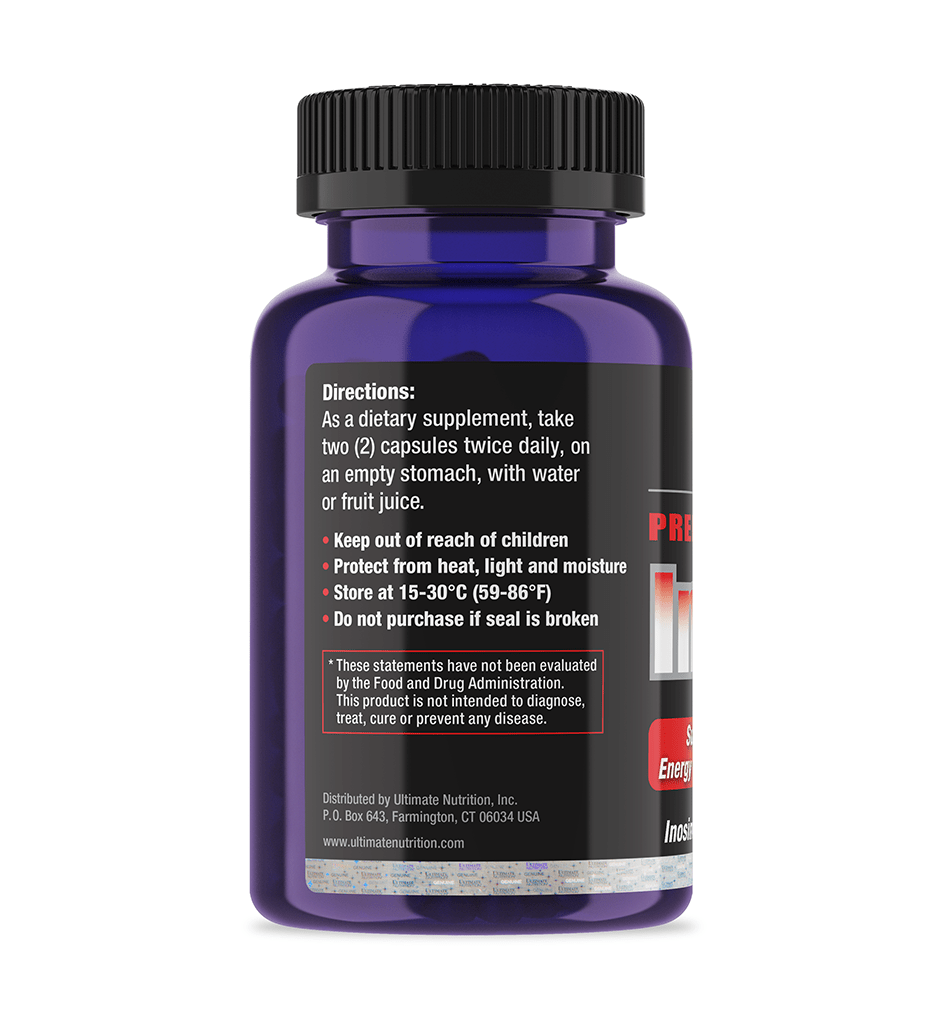 Ultimate Nutrition Inosine integratore energia 1000 mg capsule