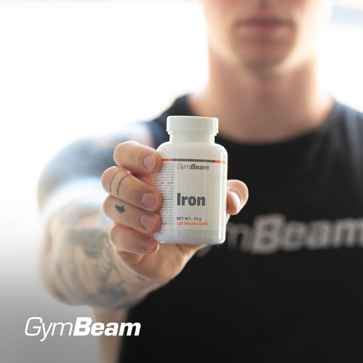 GymBeam Ferro Vegano Capsule Integratore Energia