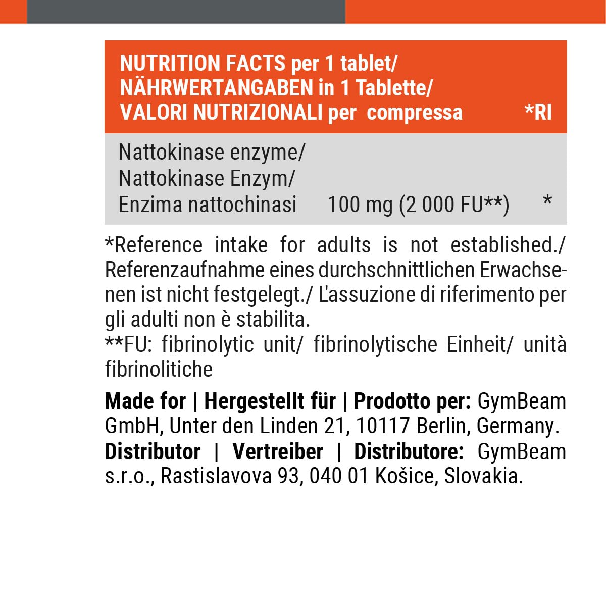 GymBeam Nattochinasi capsule 90 cps 100 mg soia fermentata