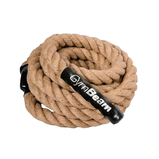 GymBeam Climbing Rope Corda Canapa 4m Occhiello Metallo