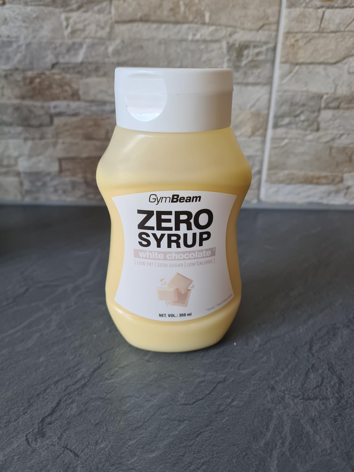 GymBeam Sciroppo Zero 350ml White Chocolate Zero Zuccheri