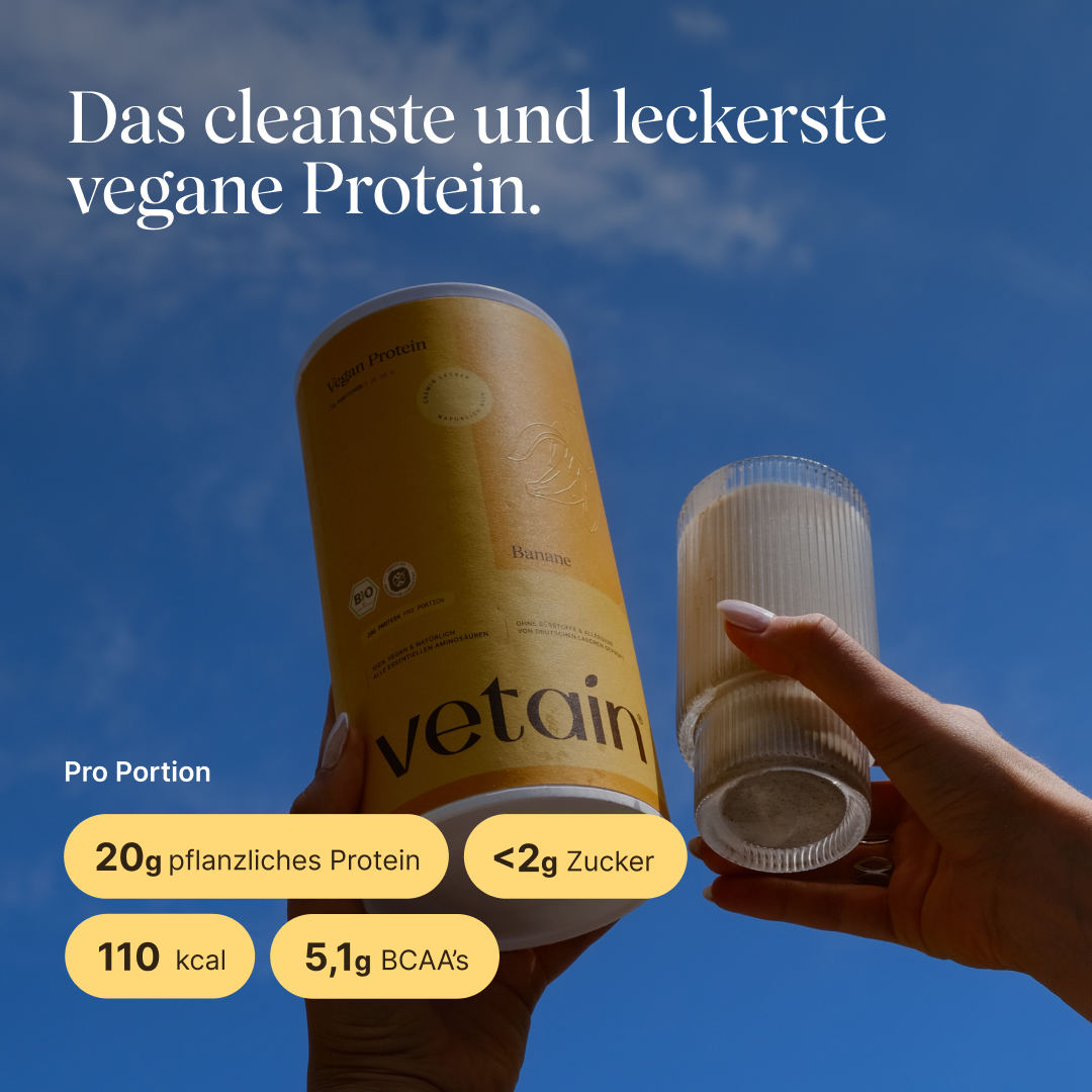 Vetain Vegan Protein Polvere 540 g Banana Bio