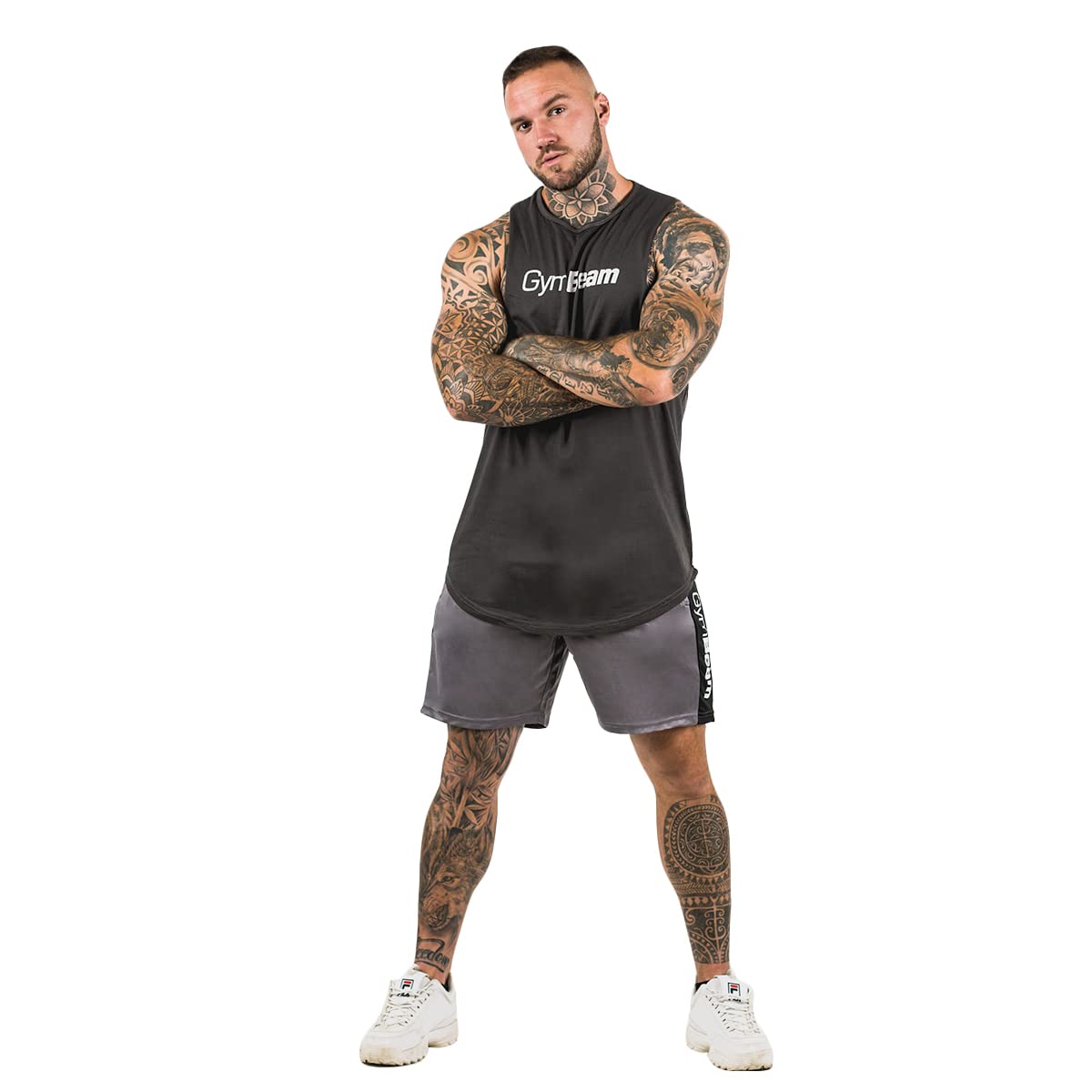 GymBeam Cut Off Canotta Uomo Nero M traspirante