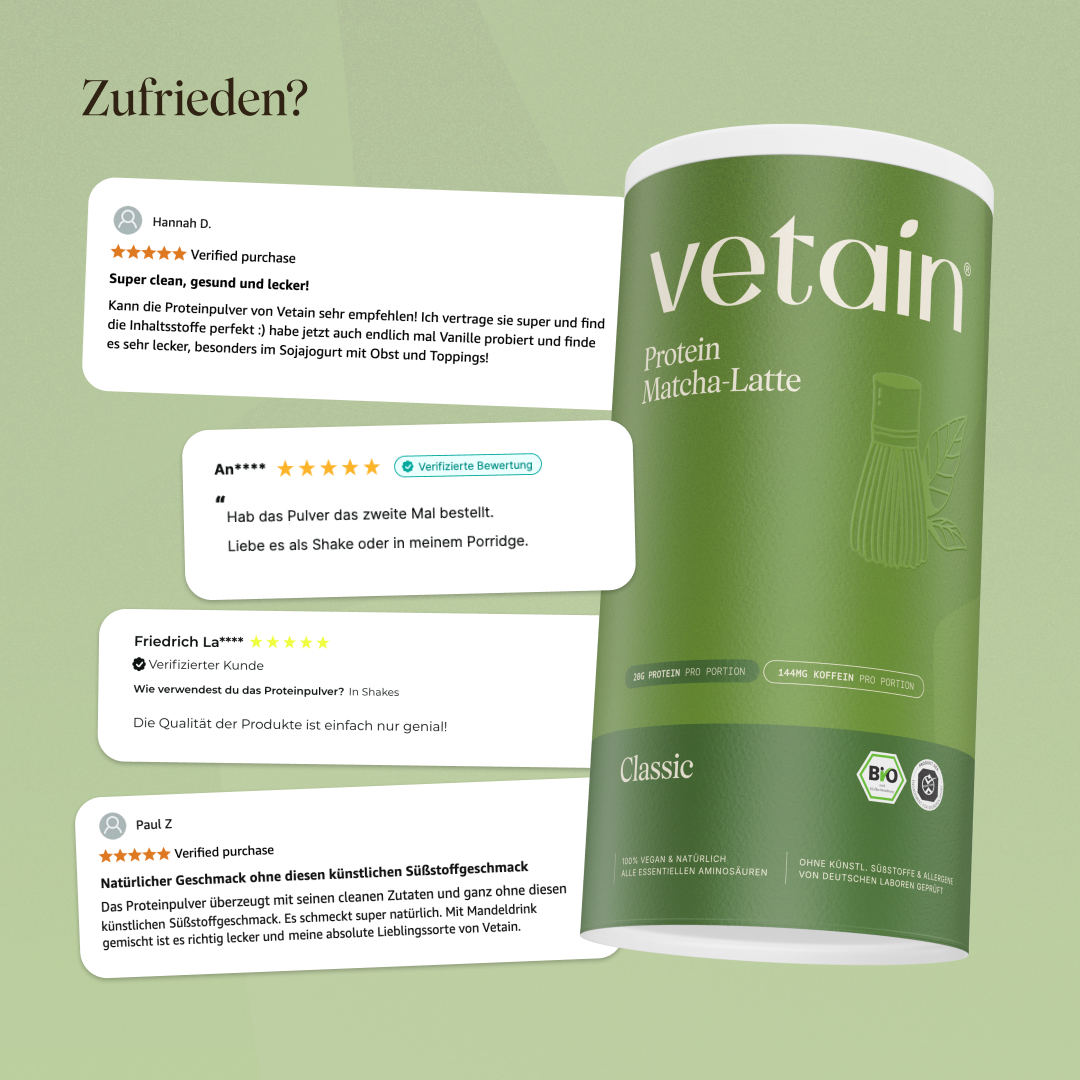 Vetain Matcha-Latte proteine vegane 540g BIO