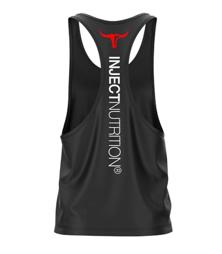 Inject Nutrition Canotte Canotta Red Torus Nero Cotone