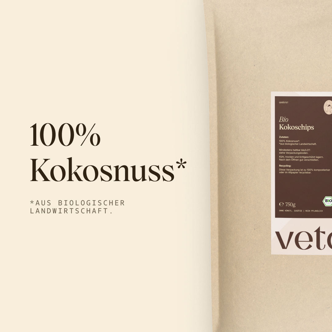 Vetain Snacks chips cocco tostato BIO 750g