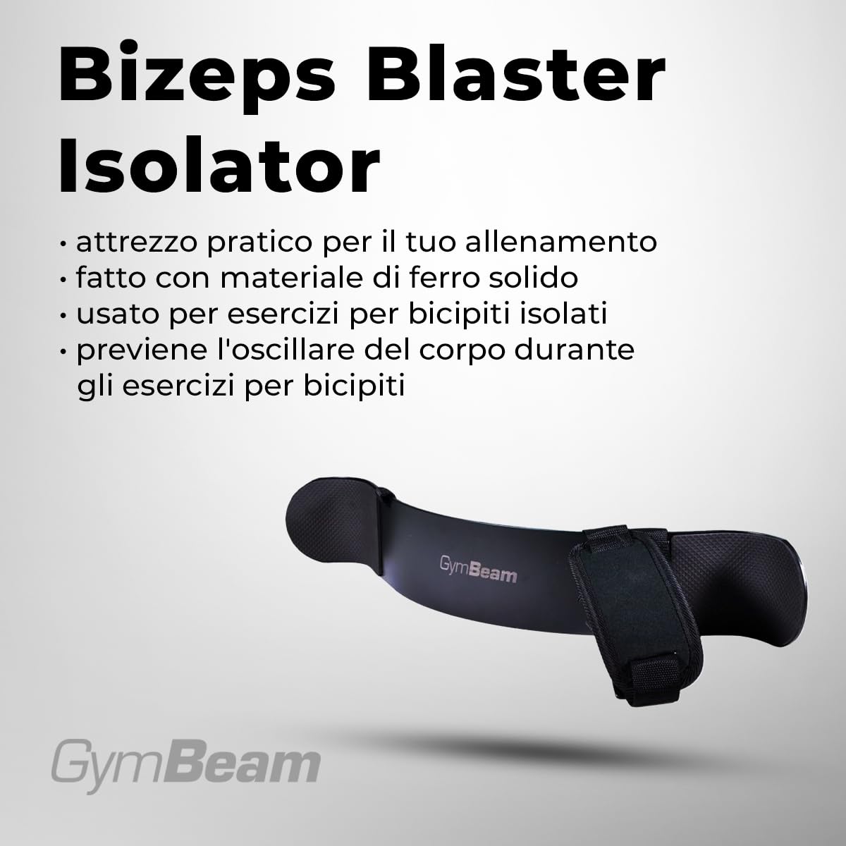 GymBeam Blaster Isolatore Bicipiti Arm Blaster Ferro 58,8 cm