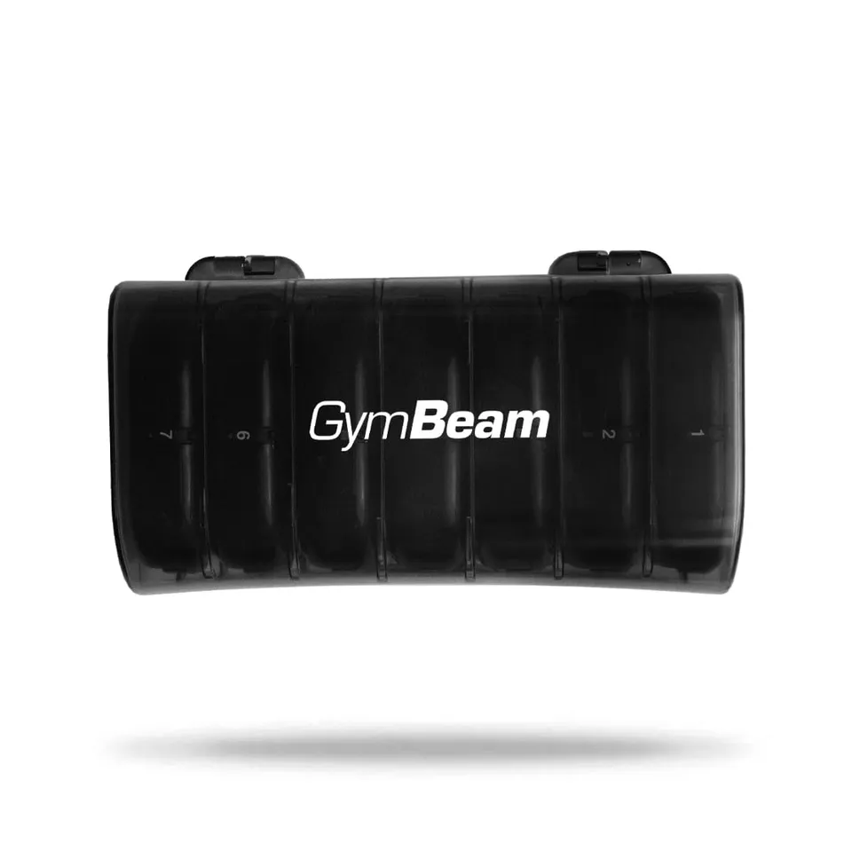 GymBeam Portapillole Settimanale 7 Giorni 2 Scomparti Compatto
