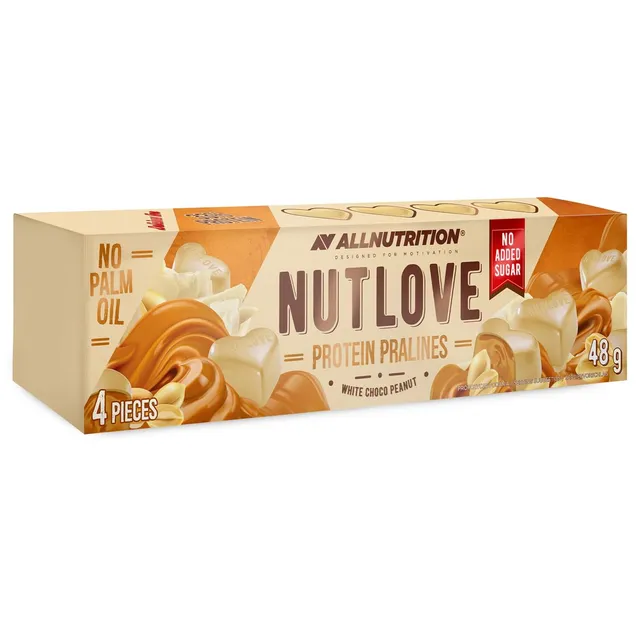 AllNutrition Nutlove praline white choco peanut proteine 48g