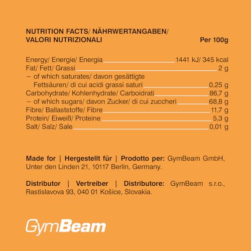 GymBeam Mandarini Liofilizzati Frutta Croccante 100 g Senza Zuccheri