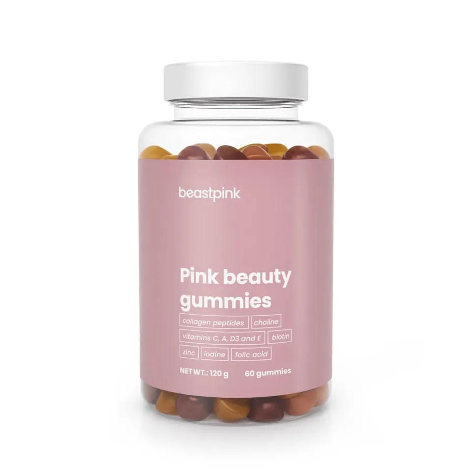 Pink Beauty Gummies Collagene Biotina Zinco 60pz Donna