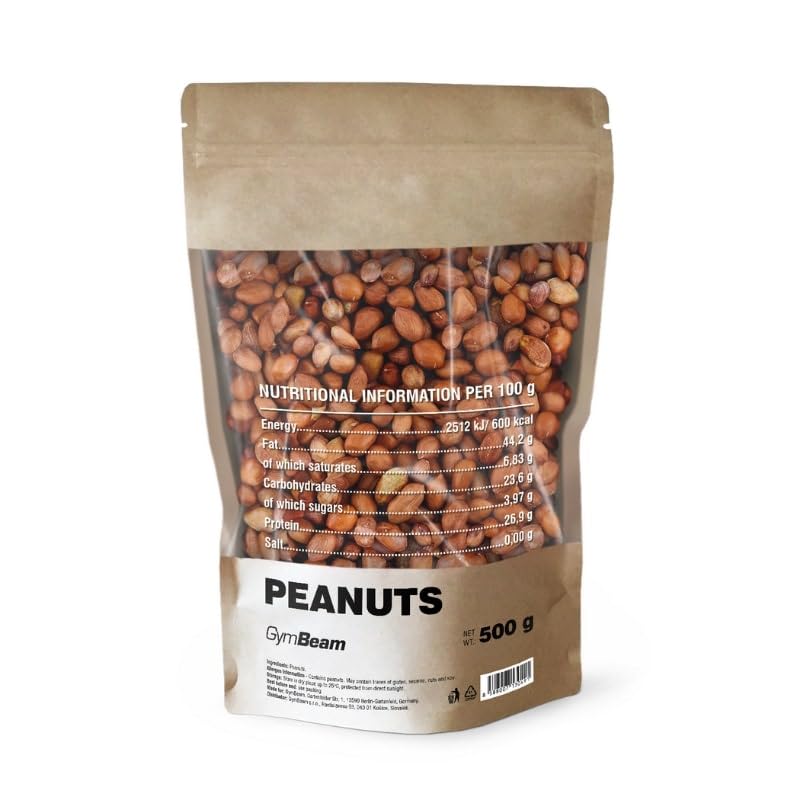 GymBeam Arachidi Non Tostate Snack Proteico 1000 g