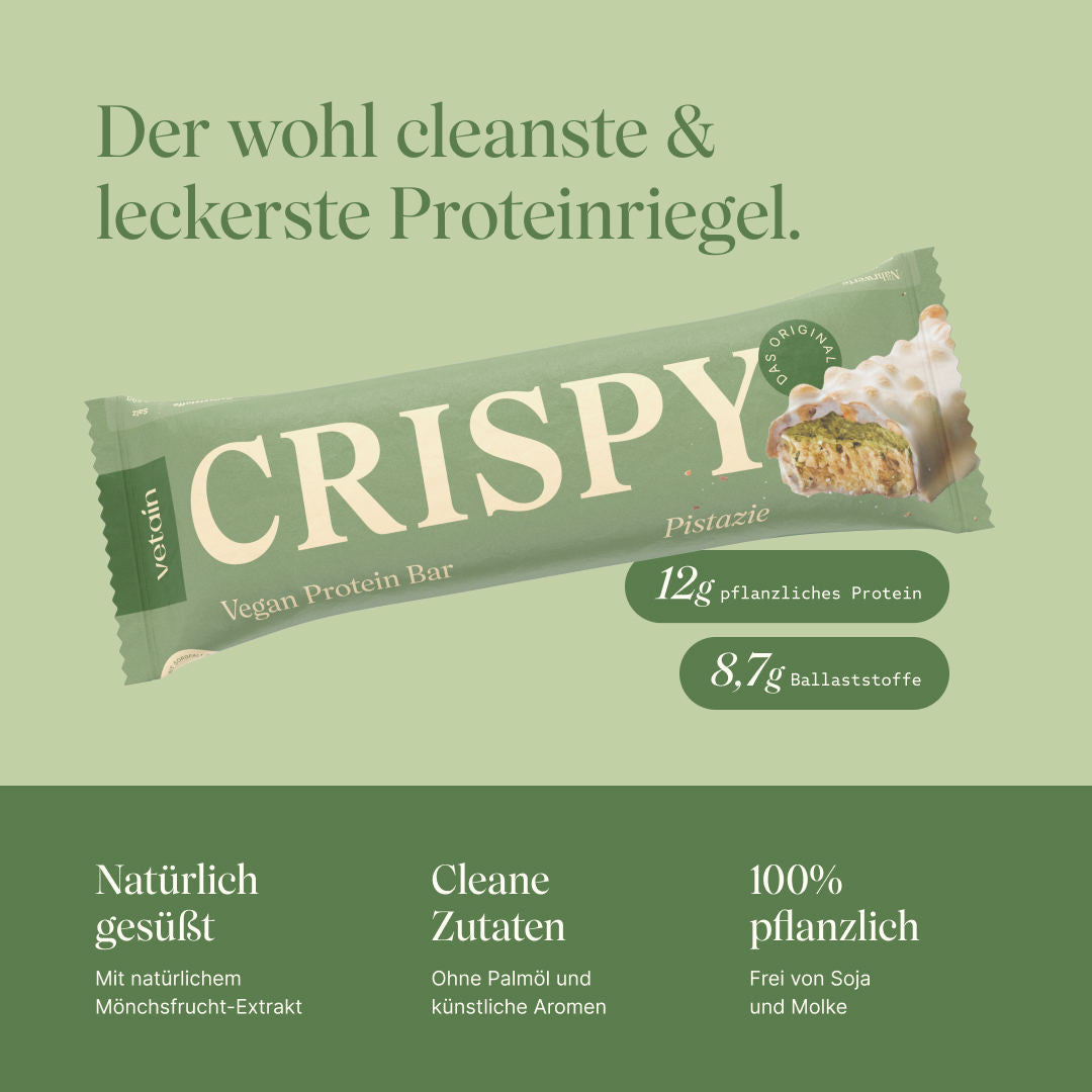 Vetain Crispy Barretta Proteica Vegana Pistacchio