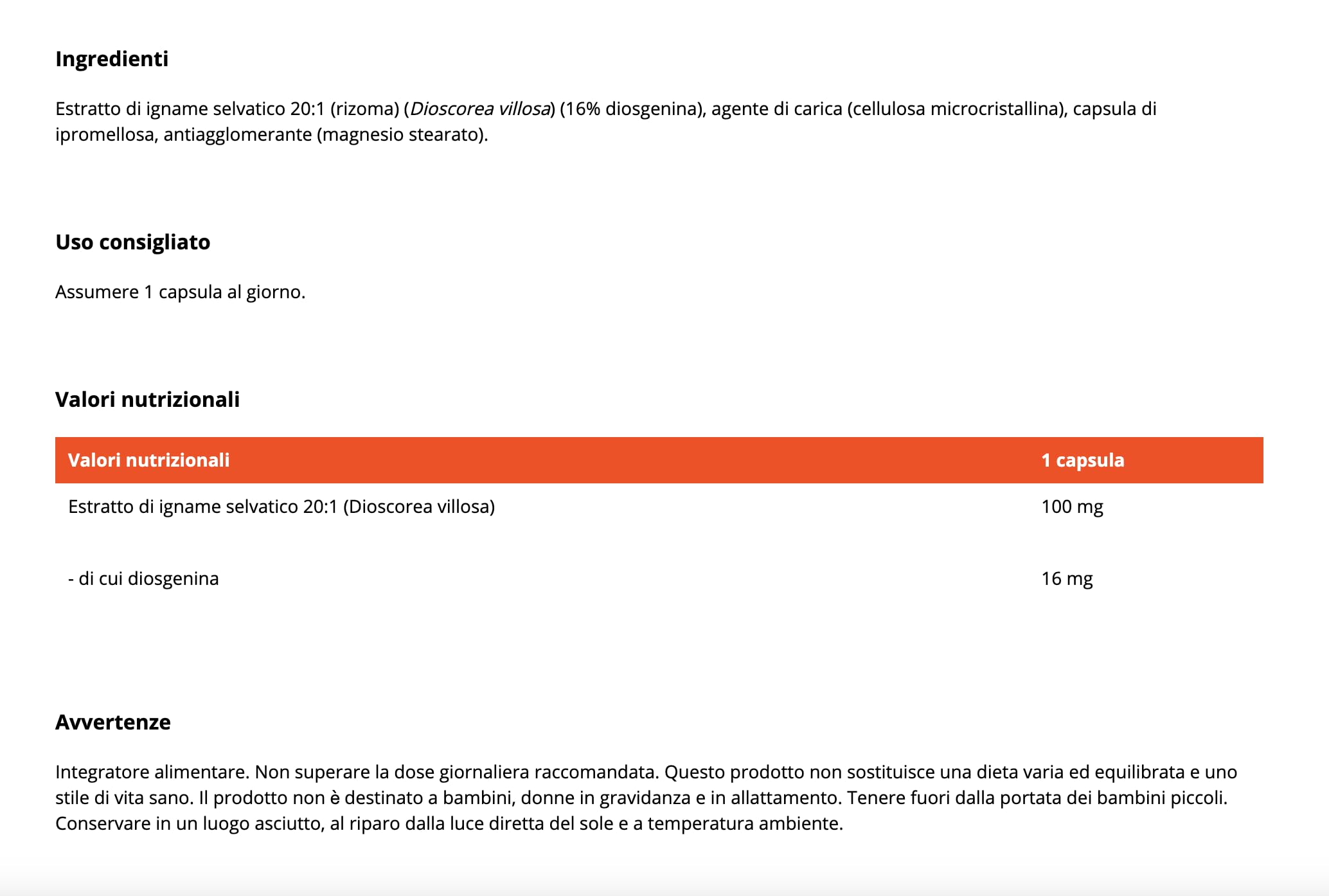 GymBeam Integratori Estratto Wild Yam capsule vegane