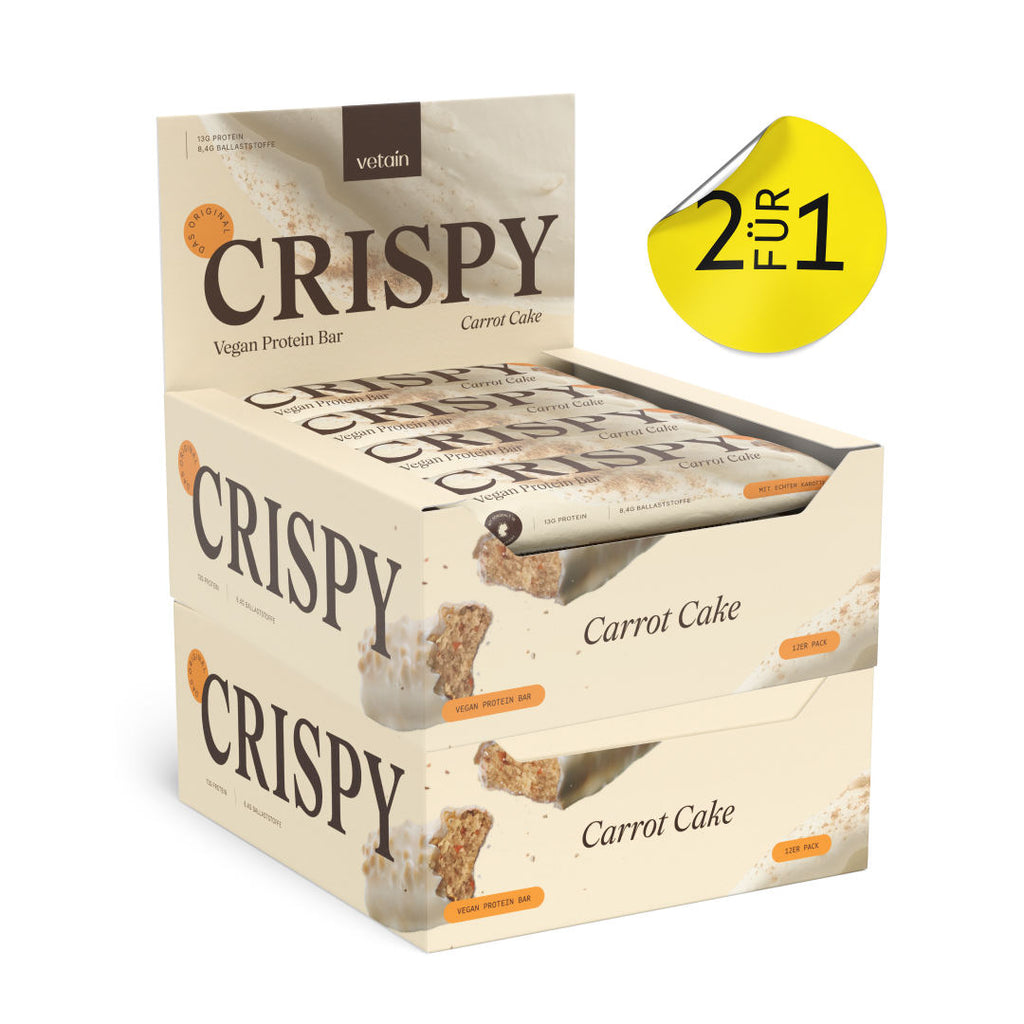 Vetain Crispy barretta proteica carrot cake 24 pezzi