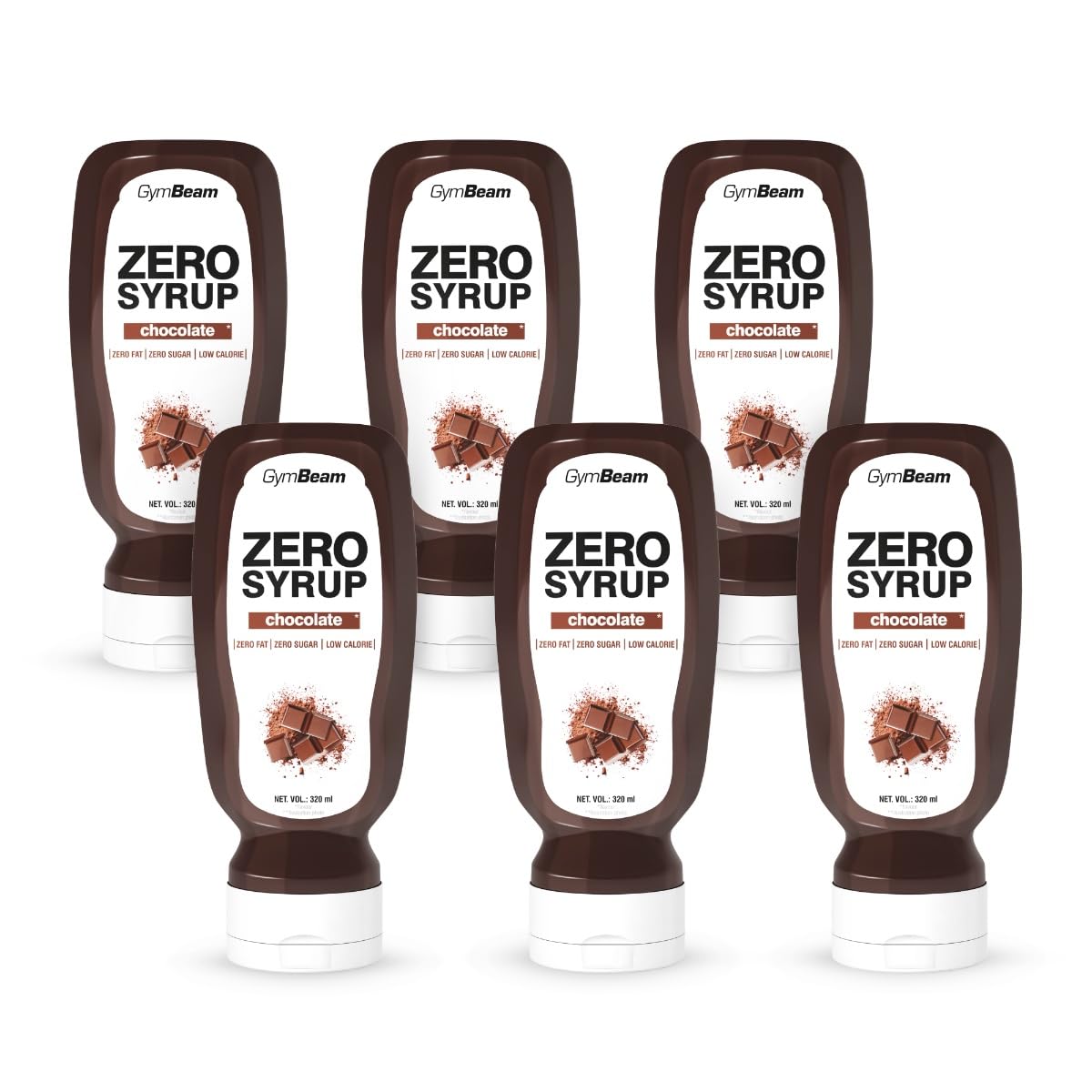 GymBeam Sciroppo ZERO Chocolate 320 ml Dolcificante Zero Calorie
