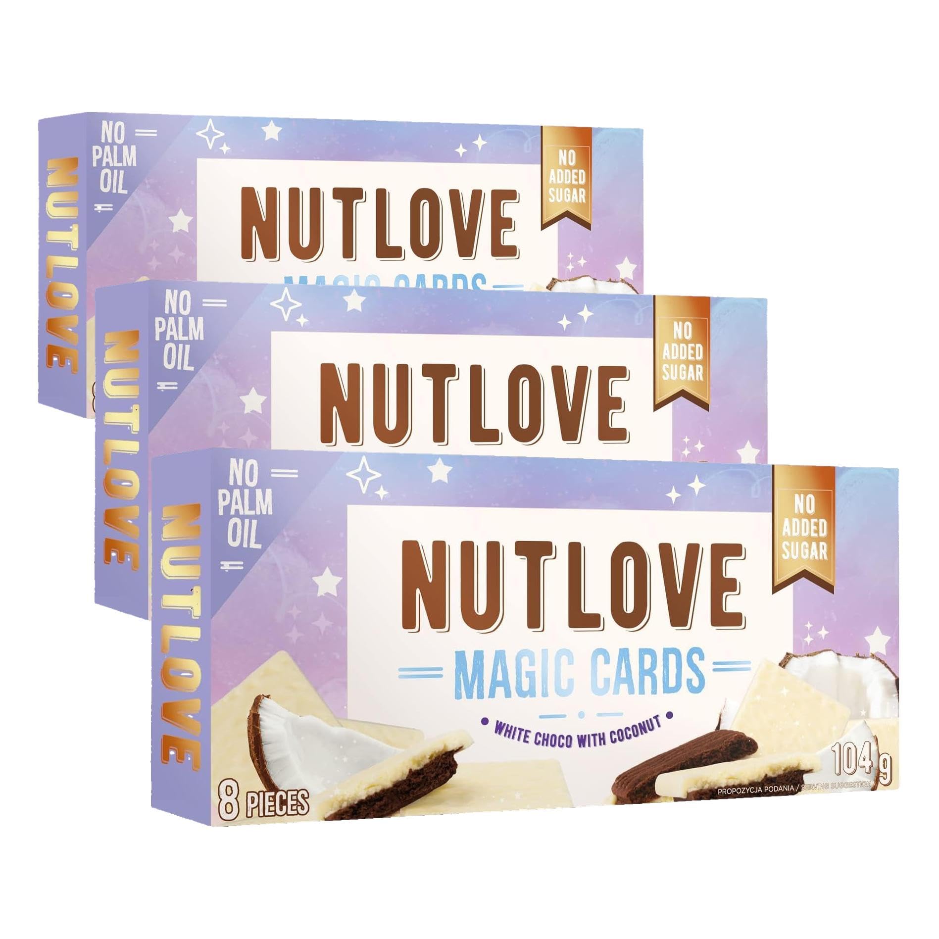 AllNutrition Nutlove Magic Cards biscotti cocco senza zucchero 104 g
