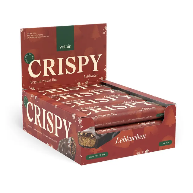 Vetain Crispy Barretta Proteica Pan Zenzero 12 Pezzi