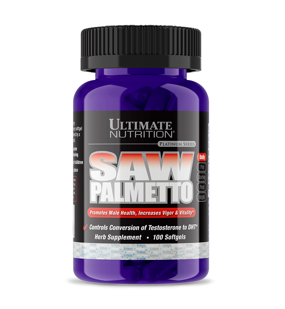 Ultimate Nutrition Saw Palmetto Integratore 160 mg Prostata Uomo