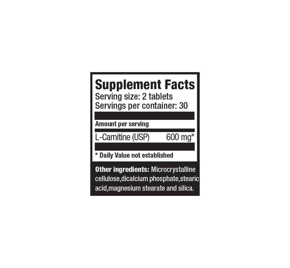 Ultimate Nutrition L-Carnitine 500mg compresse energia