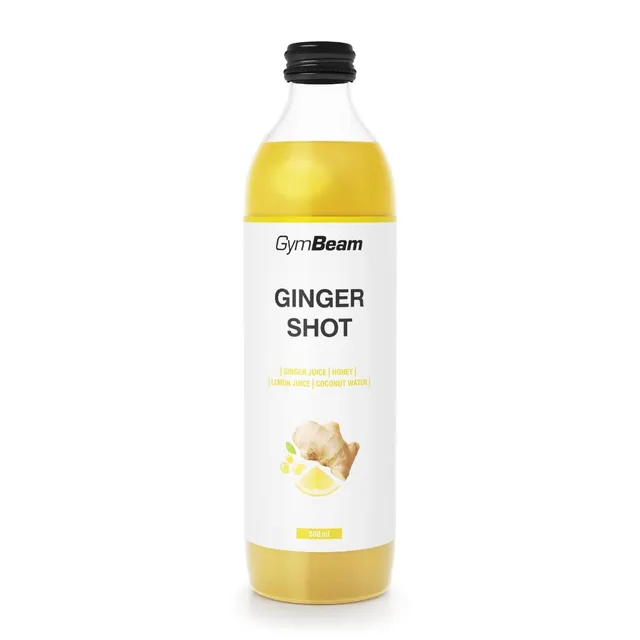 GymBeam Shot Zenzero succo 500 ml miele e limone