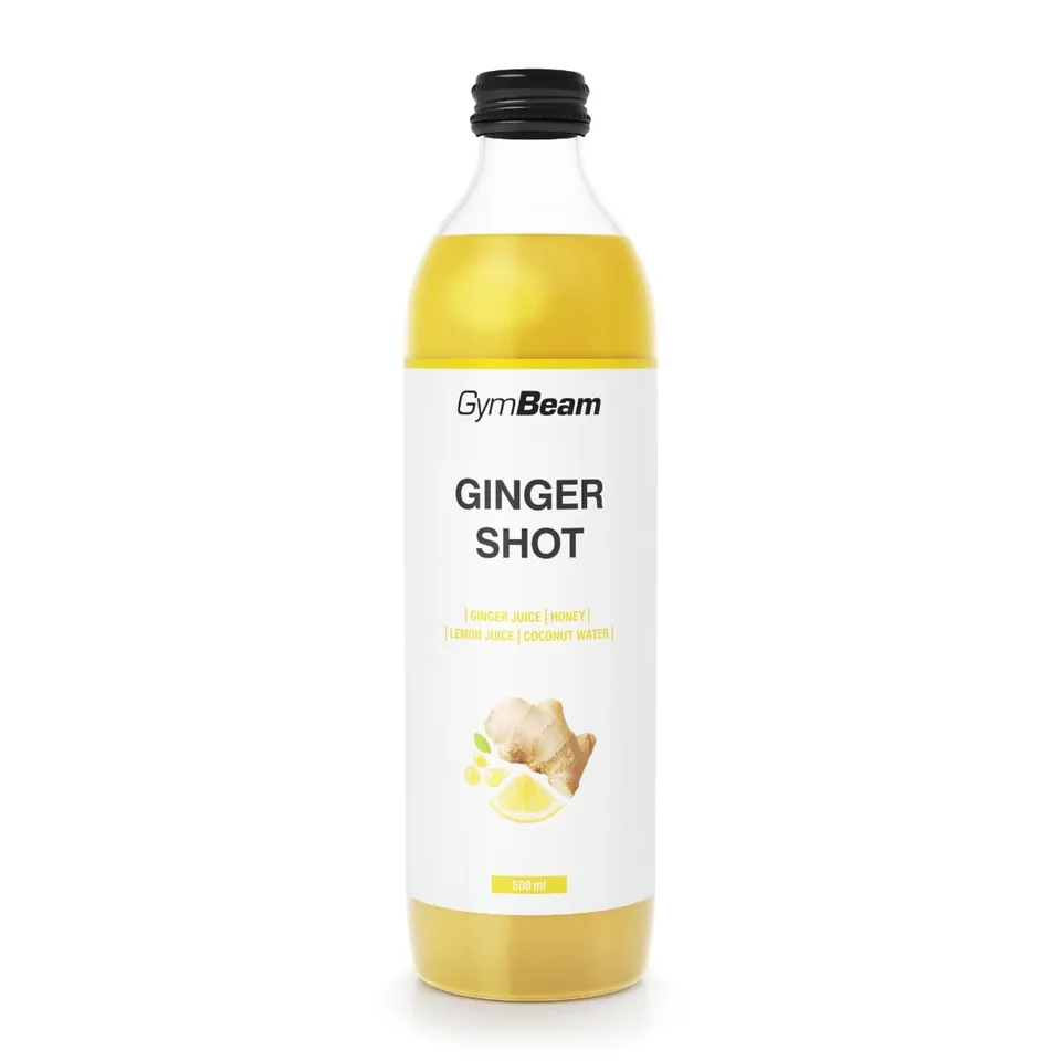 GymBeam Shot Zenzero succo 500 ml miele e limone