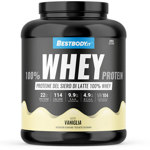 Best Body 100% Whey Vaniglia proteine siero latte 700g