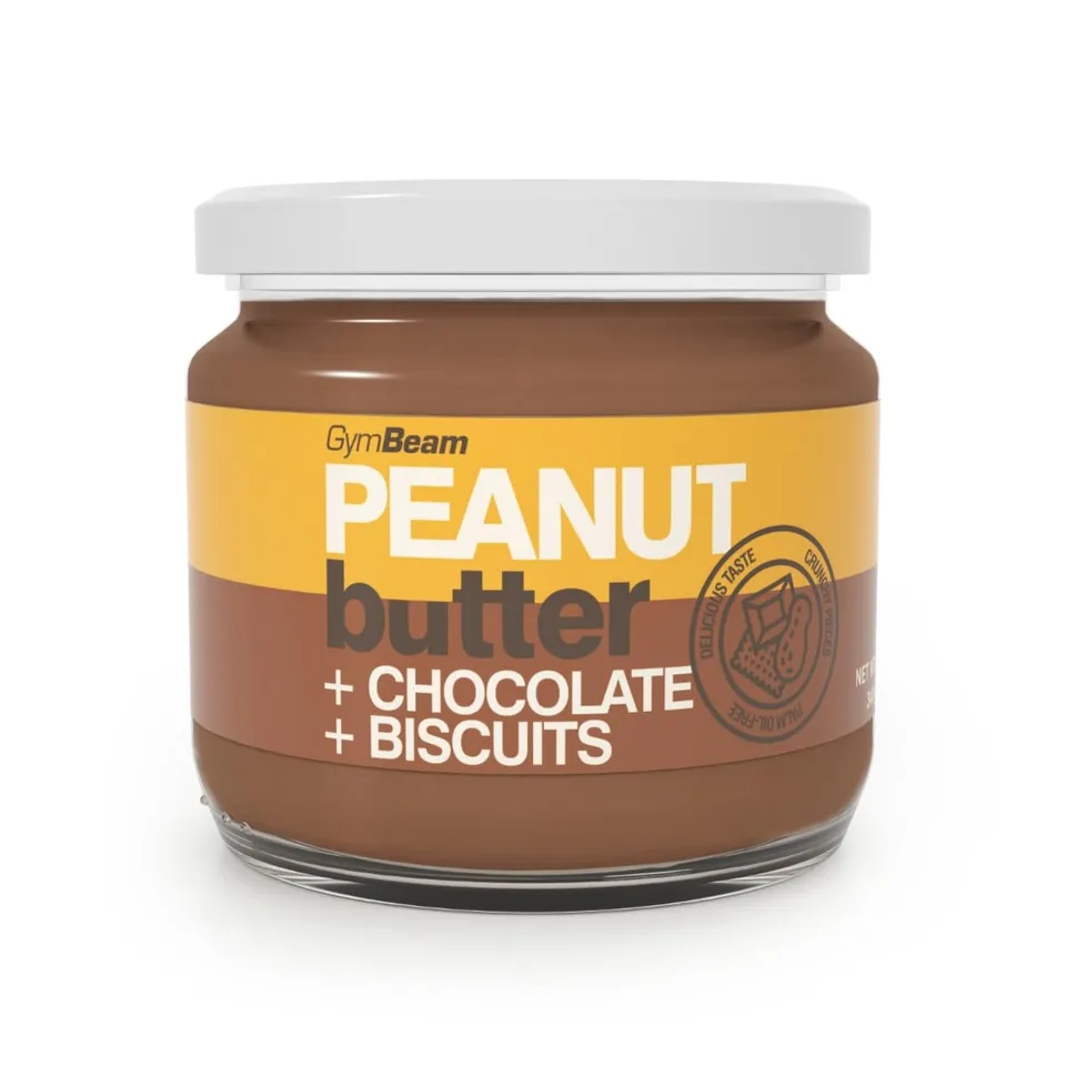 GymBeam Burro Arachidi cioccolato biscotti 340 g cremoso