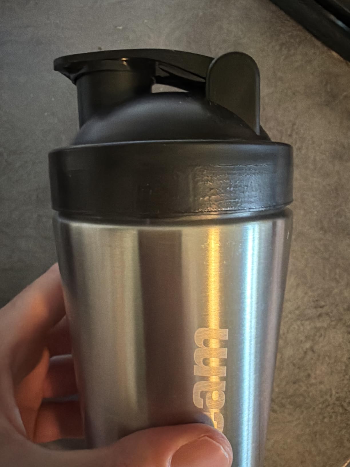 GymBeam Steel Shaker Proteine 750 ml Bianco Acciaio