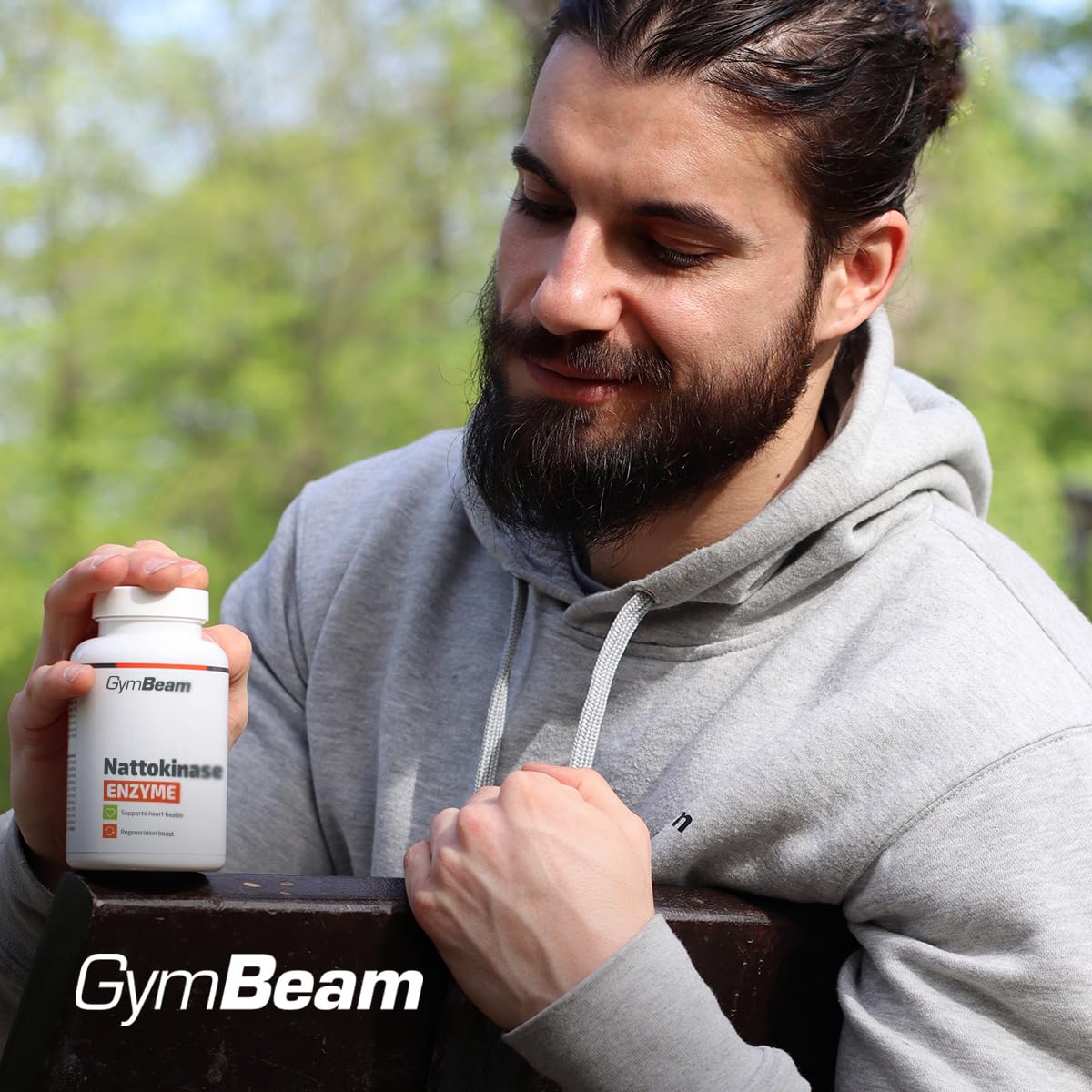 GymBeam Nattochinasi capsule 90 cps 100 mg soia fermentata
