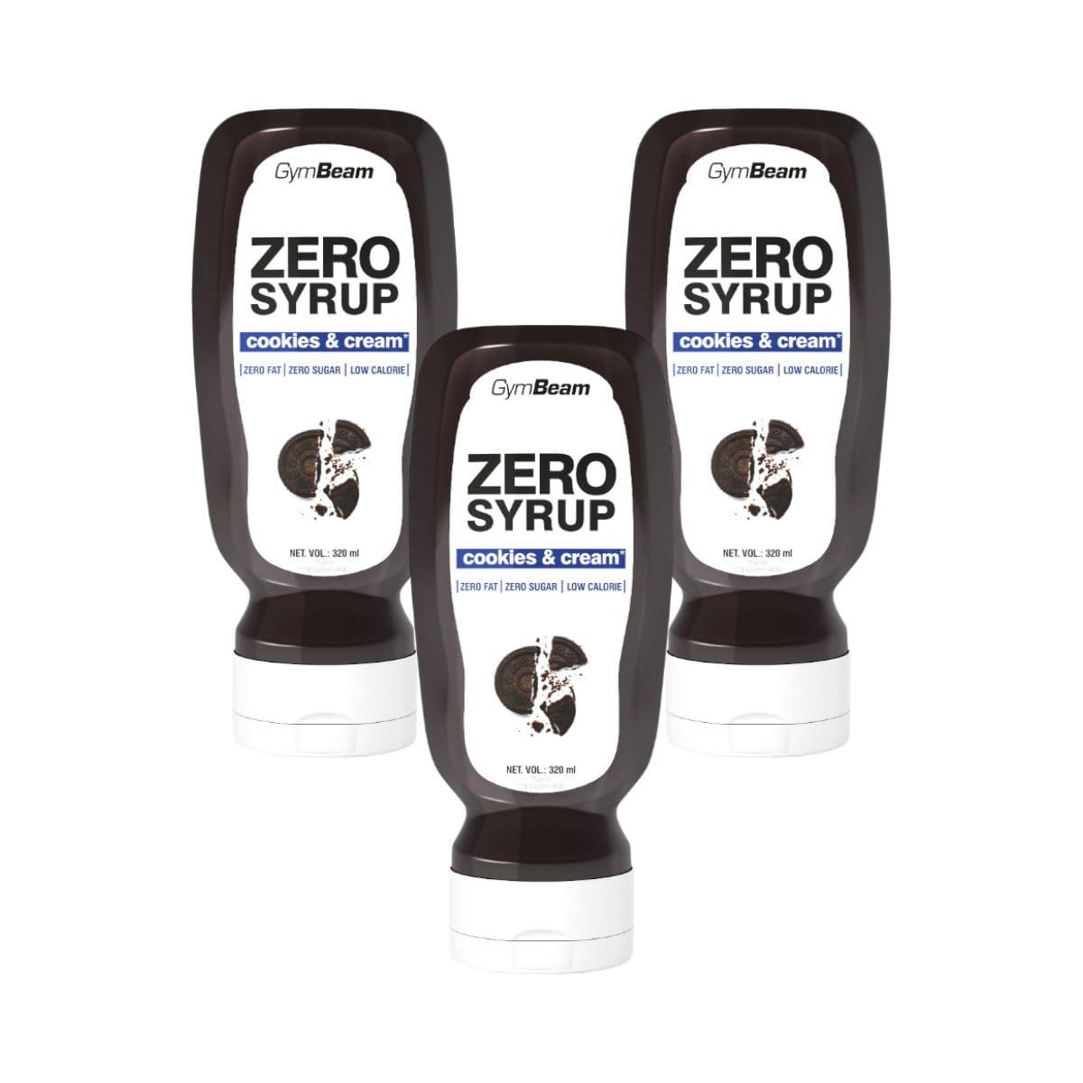 GymBeam Sciroppo ZERO Cookies Cream 320 ml Senza Zucchero