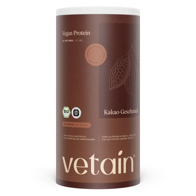 Vetain proteine in polvere cacao 540g bio vegane