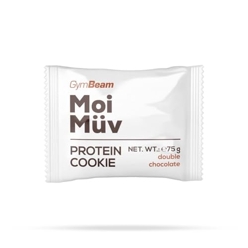 GymBeam MoiMüv Cookie Double Chocolate biscotti 12x75g