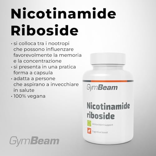GymBeam Nicotinamide Riboside 60 Capsule 240 mg Vegano Anti-Age