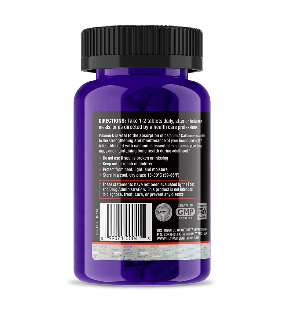 Ultimate Nutrition Calcium Plus Integratore Calcio 100 Compresse Ossa
