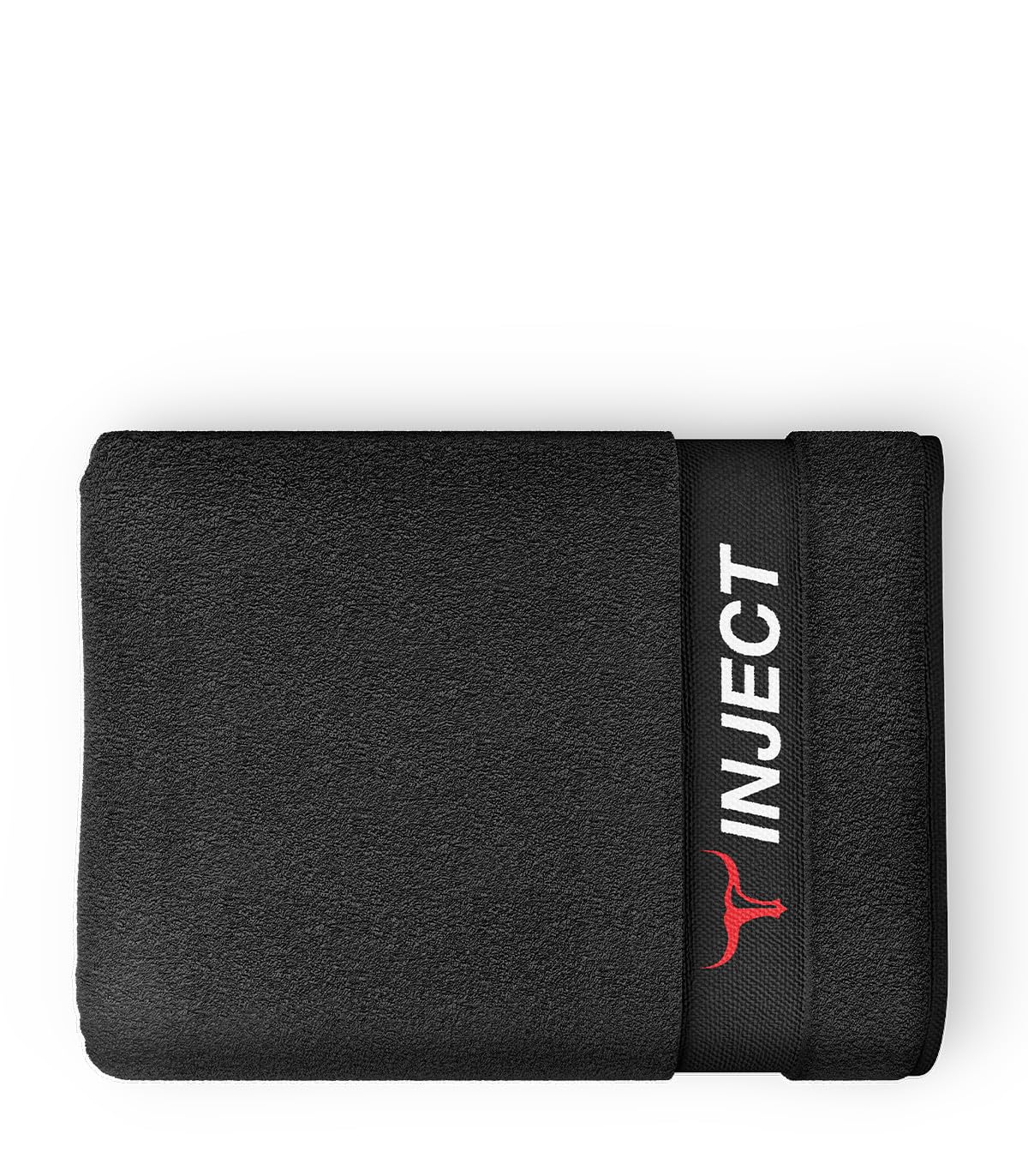 Inject Nutrition Accessori Asciugamano Nero 50x100 Cotone