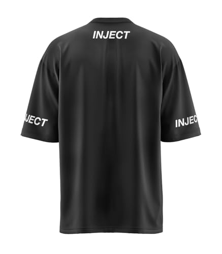 INJECT Drop T-Shirt Oversize Cotone Bianco Unisex