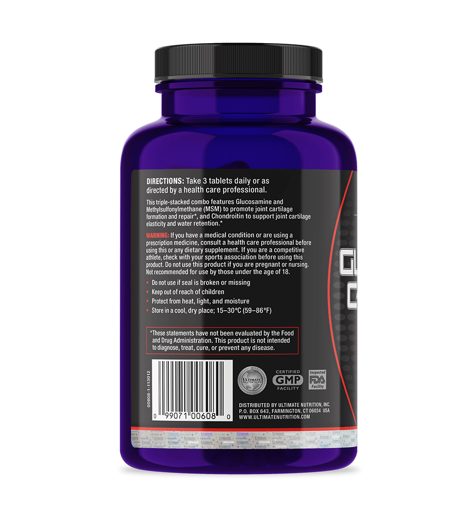Ultimate Nutrition Glucosamine Chondroitin MSM integratore articolazioni
