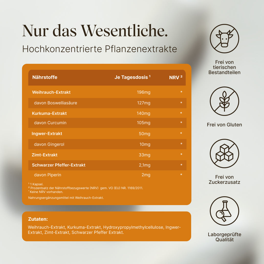 Vetain Kurkuma Weihrauch Komplex capsule 90 capsule vegane