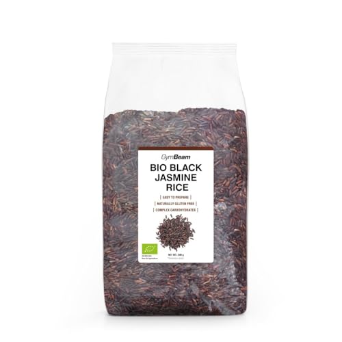 GymBeam Riso Nero Jasmine Bio 500 g Senza Glutine Integrale