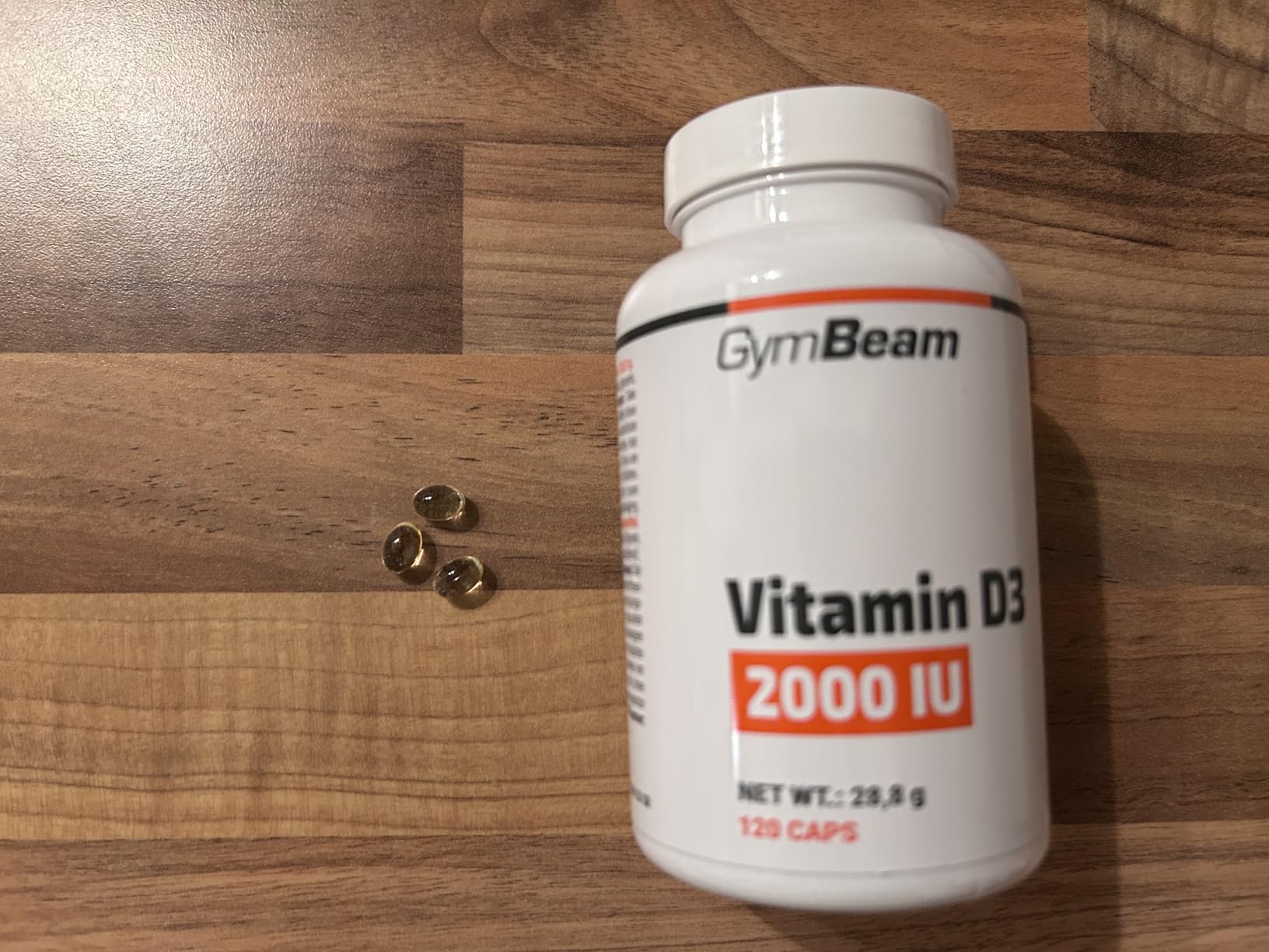 GymBeam Vitamina D3 2000 UI Capsule 60 cps ossa