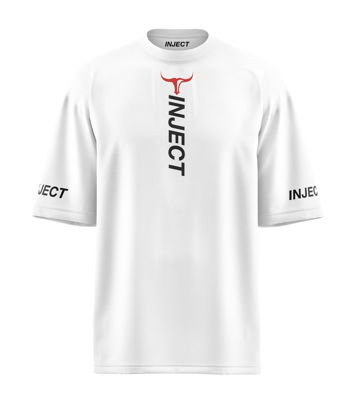 INJECT Drop T-Shirt Oversize Cotone Nero Unisex