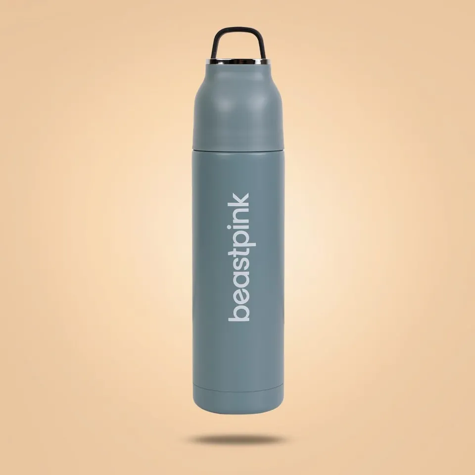 GymBeam Sense Borraccia Termica 500ml Acciaio 12 Ore Click-Clack