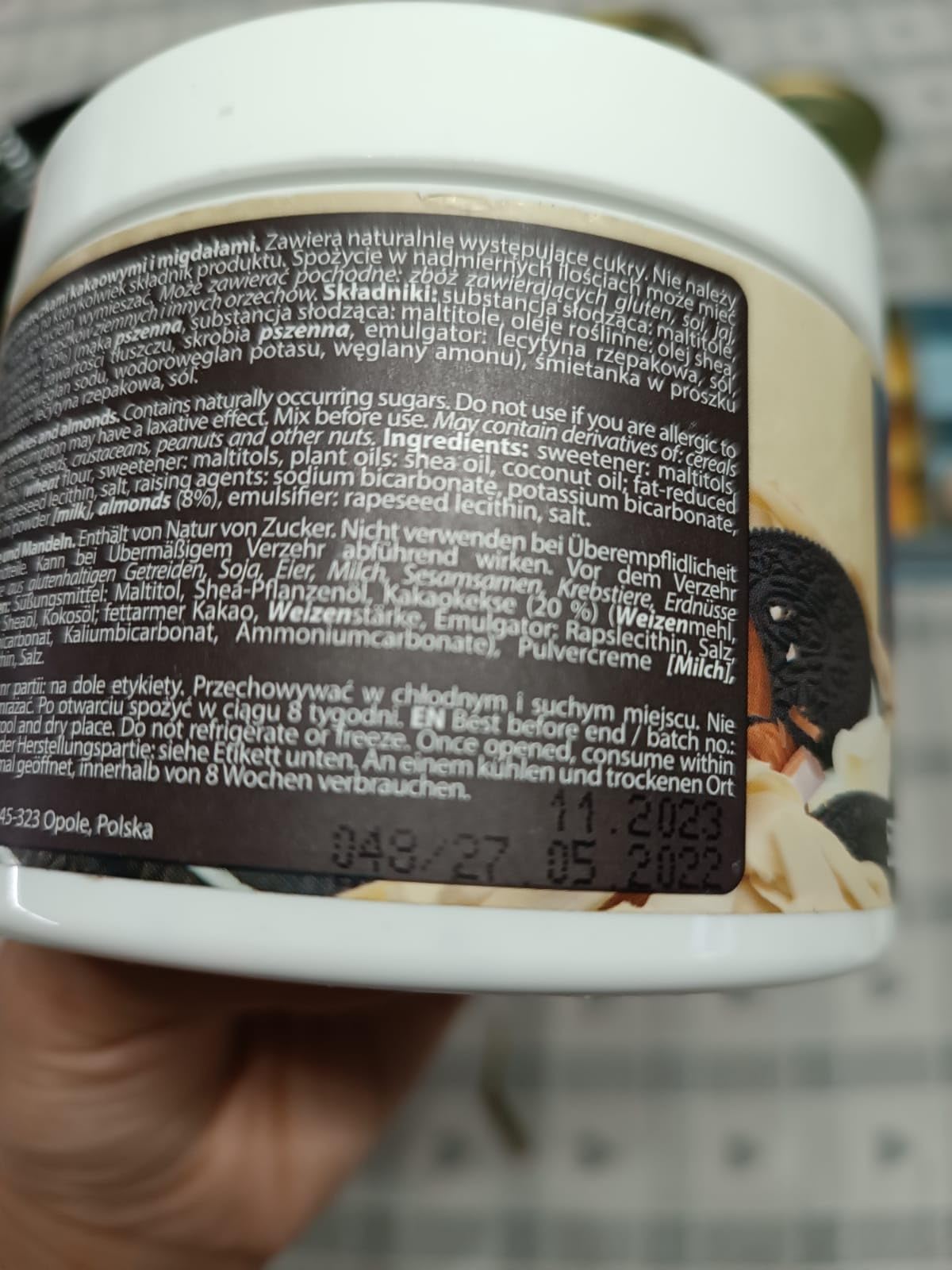 AllNutrition Nutlove Crispy Cookie Crema 500g Senza Zucchero