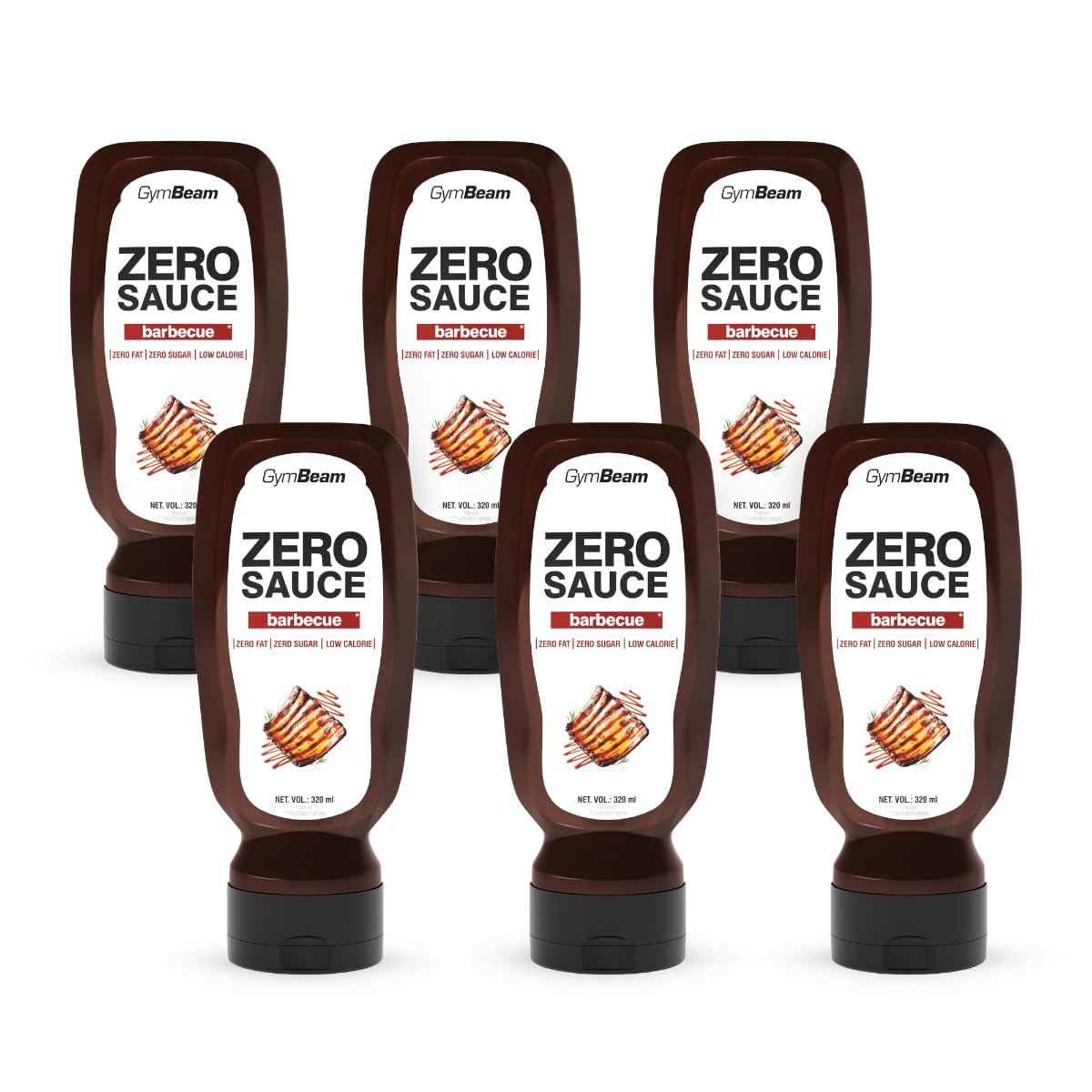 GymBeam Alimentazione Salsa Barbecue ZERO 320 ml Senza Zucchero