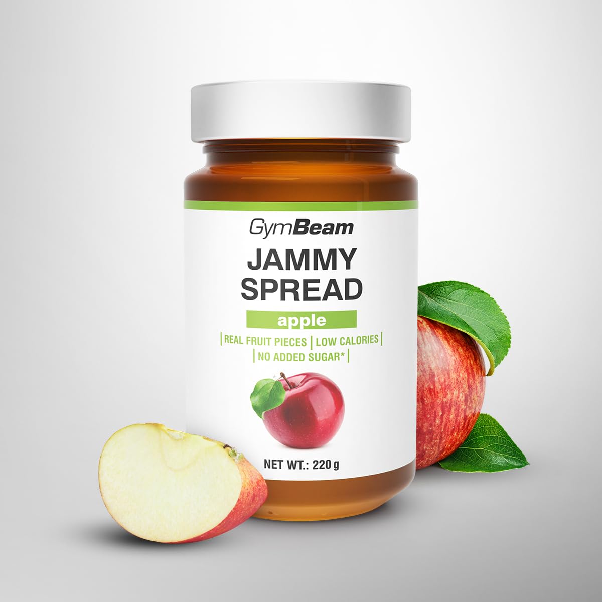 GymBeam Jammy Spread marmellata senza zucchero 220 g mela