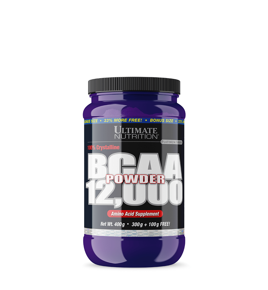 Ultimate Nutrition BCAA 12000 integratore in polvere neutro fatica centrale