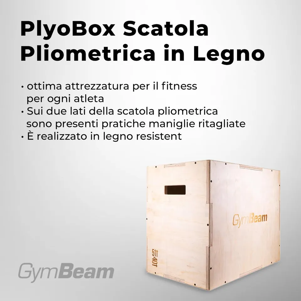 GymBeam Plyo Box box pliometrico legno 40x51x61 cm